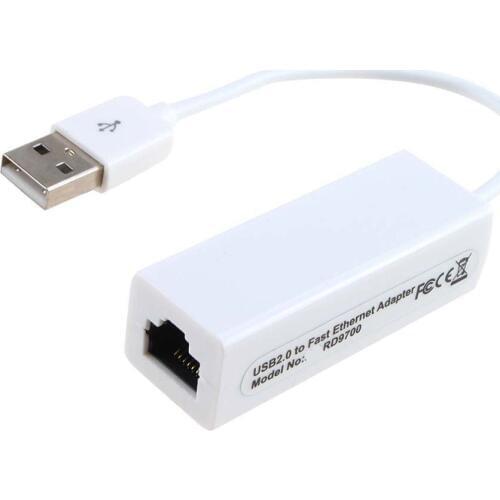 External100Mbps USB 2.0 to RJ45 Lan Network Ethernet Adapter Card Converter for Mac OS Notebook Computer Laptop Win 10 7 8 XP