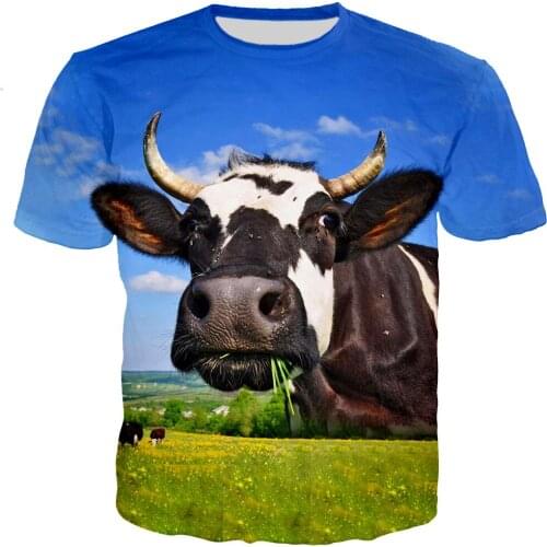 Cow T Shirt Men/women 3D Printed T-shirts Casual Harajuku Style Tshirt Streetwear Tops