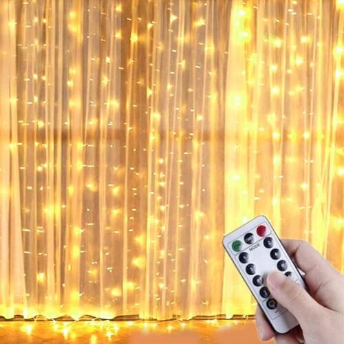 Garland Curtain Led Lights Festoon Led Light Garland Window Curtain Christmas Lights Garland on The Window Room Lights Decor