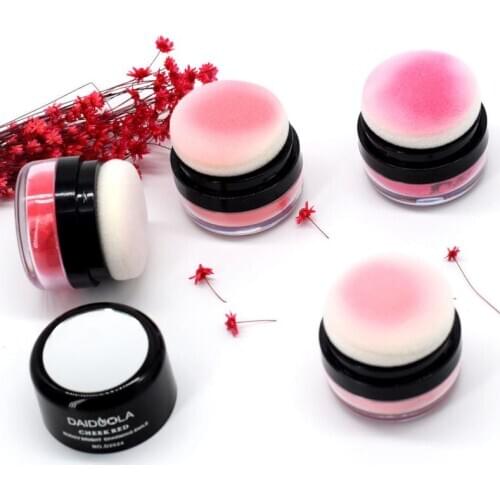 Mushroom Soft Face Blusher Powder Cheek Rouge Cream Long-lasting Nourishing Makeup Brightening Complexion Repair Cushion TSLM1