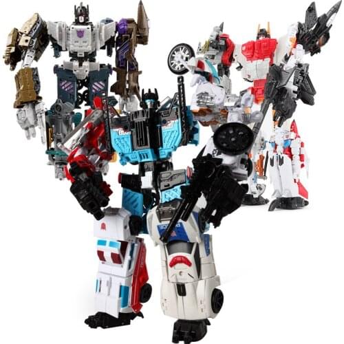 HaiZhiXing 5in1 Combiners Bruticus Devastator Superion IDW Action Figure Toy Model Transformation Deformation Car Robot