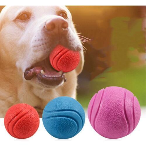 Pet Dog Toys Extra-tough Rubber Ball Toy Funny Interactive Elasticity Ball Dog Chew Toys For Dog Tooth Cleaning Teethbrush Balls