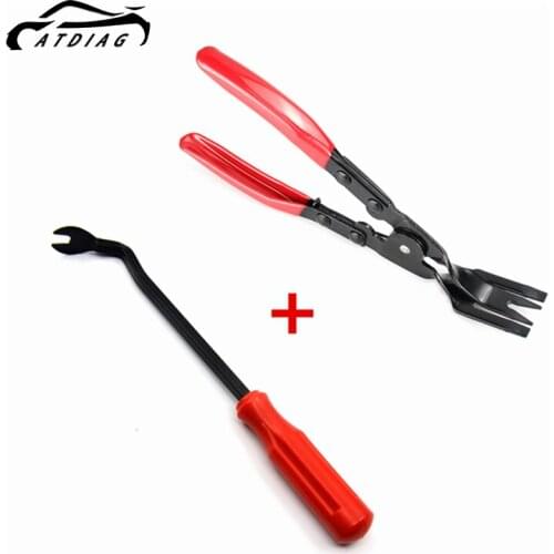 Car Headlight Repair Installation Tool Trim Clip Removal Pliers red Fastener Disassemble Vehicle Refit Tool free shipping