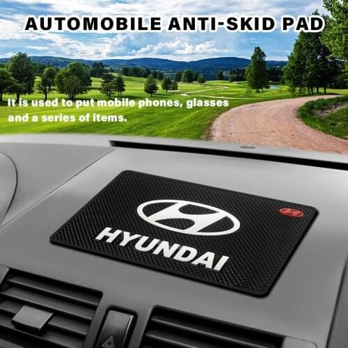 Car Dashboard Sticky Anti-Slip Mat Auto Non-Slip Gel Pad Phone Sunglasses Holder Interior For Hyundai Santa Fe Sonata Solaris