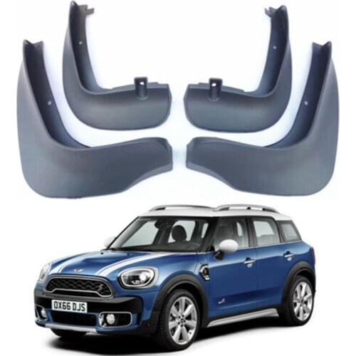 Car Decoration Front & Rear Splash Guards Mud Flaps fit for 2017-2019 Mini Cooper Countryman F60 Fender 4pcs/set