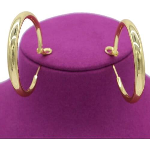 PINXUN Dubai African Gold Color Earrings Wedding Accessories For Women Girl Classic Fashion Jewelry Middle East Party Gift JLY16