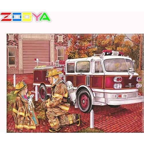 Full Diamond Diy 5D Painting Diamond Painting Cartoon Fireman Mosaic Diamond Embroidery Home Decoration Home Art Handmade Sp644