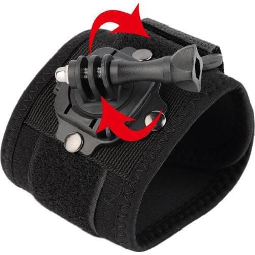 360 Degree Rotating Wrist Hand Strap Band ArmTripod Mount Adapter Holder With Screw For Gopro Hero7 6 5 4 3 Camera Accessories