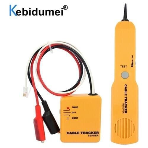 Durable Handheld Telephone Cable Tracker RJ11 Telephone Wire Detector RJ45 Line Tester Portable Tool Kit Tracer Receiver