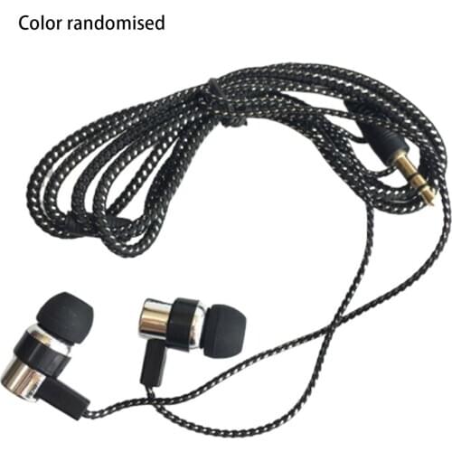 Braided Wired Earphones Subwoofer In-ear Earphones Noise Isolating Headset for Phones MP3 MP4 PC Game ONLENY 3.5mm Dynamic
