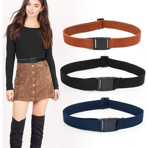 Fashion Unisex Buckle-free Elastic Belts Women Waistbelt Men Waist Bands Comfortable Invisible Wild Waist Belt Cinturon Mujer