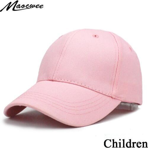 Girl Hat Children Solid Color Baseball Cap Red Hat Snapback Spring Summer Hip hop Baby hats Kids Summer Cute Bone Adjustable