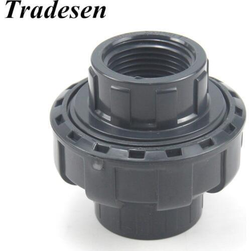 1pcs PVC Both Side 1/2"-4" Female Thread Union Water Pipe Connector UPVC Tube Adapter Garden Plant Irrigation Accessories