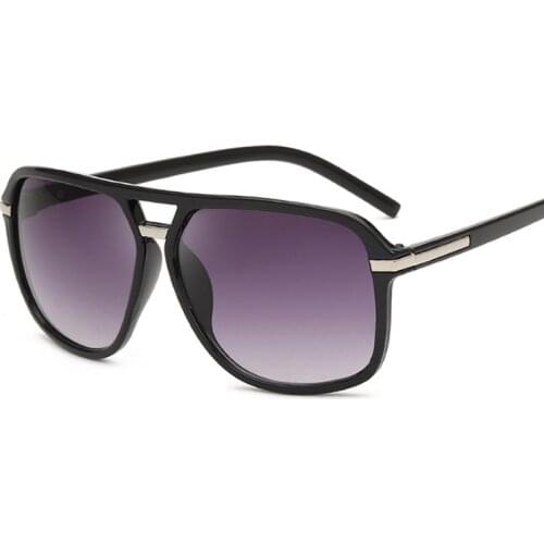 Vintage Square Big Frame Sunglasses Men/Women Retro Brand Designer Sun Glasses Unisex Gradient Mirror Driving Oculos De Sol