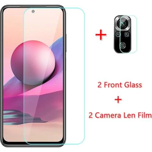 Glass for Xiaomi Redmi Note 10S Tempered Glass for Xiaomi Redmi Note 10S 10 5G Pro 4G Film Screen Protector HD Camera Len Film