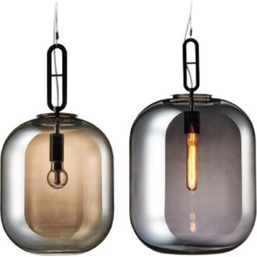 Nordic Glass Pendant Lamp Winter Melon Hanging Lamp Modern Led Light Fixtures Home Decor for Living Room Bedroom Loft Luminarias