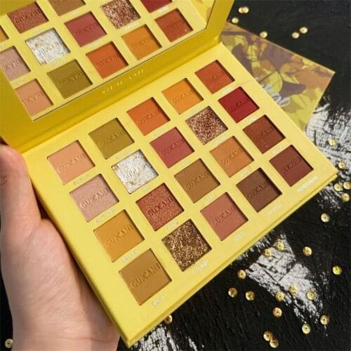Twenty-Color Eyeshadow Pearly Lustre Matte Composite Waterproof Easy to Color