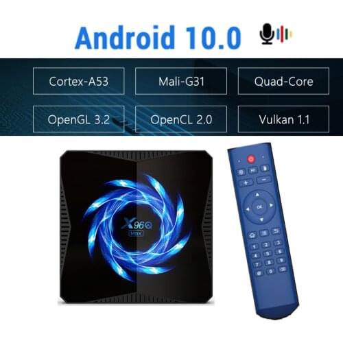 X96Q MAX Android 10 TV BOX 2.4G Wifi 4GB 32G 64G HDR TV Receiver Media player Allwinner H616 Smart Box