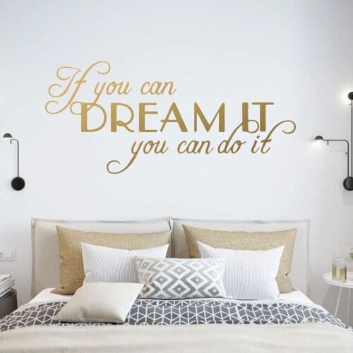 Inspiring Art Sentence Quote Wall Stickers Vinyl Decor For Living Room Bedroom Decoration Decals Mural Phrases Wallpaper 1
