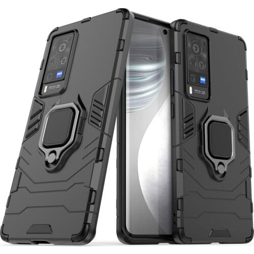 For ViVO X60 Pro Heavy protective buckle ring Cases for vico x60 pro Car Holder Phone Protection back cover