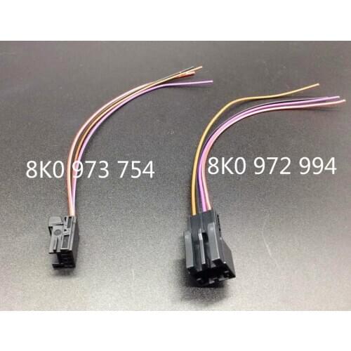 1pc 8K0 973 754 for Volkswagen Audi multicolor atmosphere lamp plug USB interface image 4 hole 8K0 972 994
