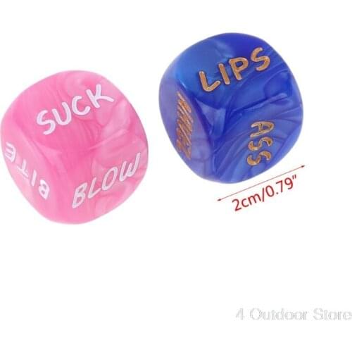 2pcs Sides Sex Funny Love Dice Game Toy Erotic Adult Couple Bachelor Party Gift