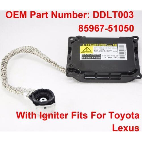 2x 35W D2R D2S D4R D4S OEM HID Xenon Headlight Ballast Igniter Computer Control Unit Part DDLT003 85967-51050 For Toyota Lexus