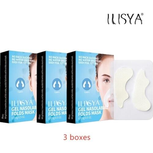 3 Boxes-Nasolabial Folds Patch Wrinkle Removal Anti-Wrinkle Stickers Prevent Face Wrinkle Smile Lines Anti-Aging Mask