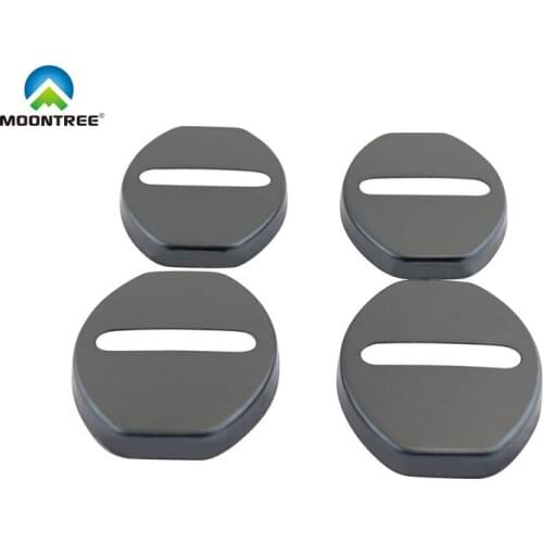 4 x Black for Skoda Rapid Fabia Octavia Superb Car Door Lock Cover case sticker