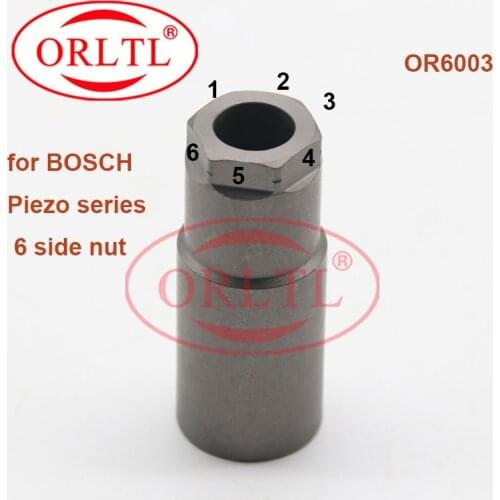 6 sides Auto Common Rail Injection Nozzle Cap Fuel Pump Injector Nozzle Cup Nut for BOSH Piezo OR6003
