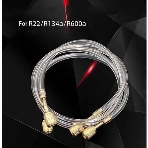 85cm140cm Air Conditioning Refrigerator Add Fluoride Tube Liquid Add Fluorine Hose High Pressure Freon Pipe Refrigerant Parts