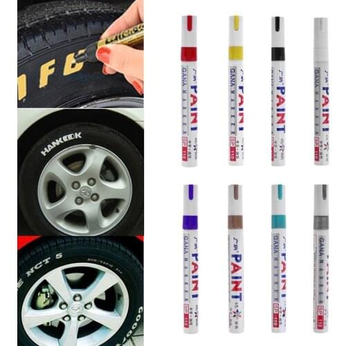 DIY Car Graffiti Pen Car Tyre Tire Tread Metal Permanent Paint Marker Graffti Oily Marker Pen For Car Tire Decorate Accessories