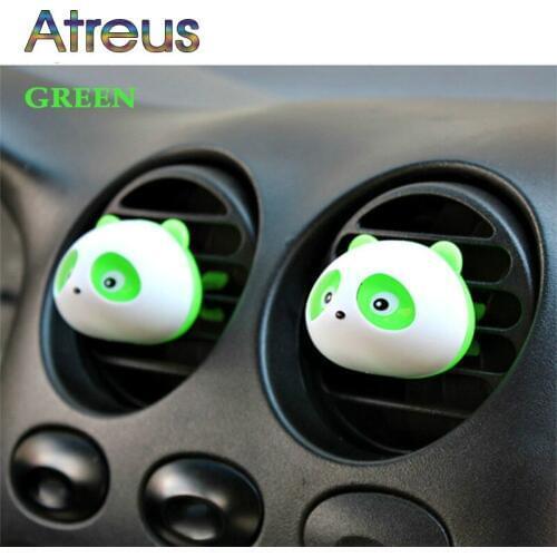 Car Outlet Perfume Cute Panda Eyes For BMW E90 F30 F10 Audi A3 A6 C5 C6 Opel Insignia Alfa Romeo Ssangyong Accessories