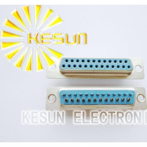 FREE SHIPPING 50pcs/lot DB25 DB 25P 25Pin Female Solder Serial D-Sub Connector