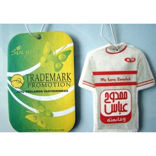 Free Shipping Via Fedex or DHL , Wholesale OEM car shaped air freshener any printing