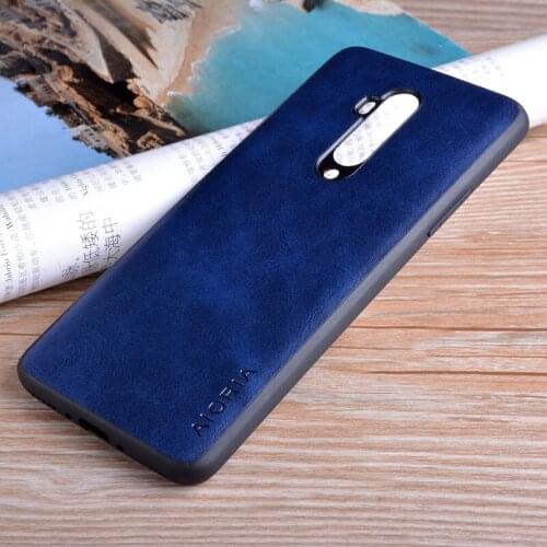 Case for Oneplus 7T Pro funda Luxury Vintage leather skin phone cover for oneplus 7t pro case coque capa Business Vintage style