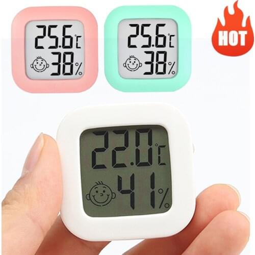 LCD Digital Thermometer Hygrometer Mini Indoor Electronic Temperature Humidity Meter Sensor Home Weather Station for Baby Room