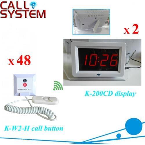 Electronic patient call button system 2 display monitor 48 bell buzzer for nursing house