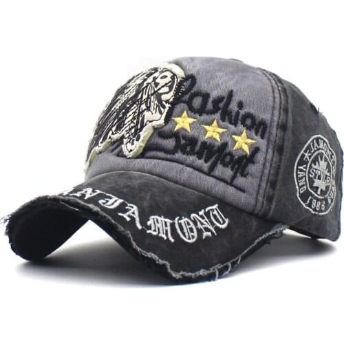 Cotton Letter Embroidery Baseball Cap Adjustable Snapback Cap for Men and Women 101