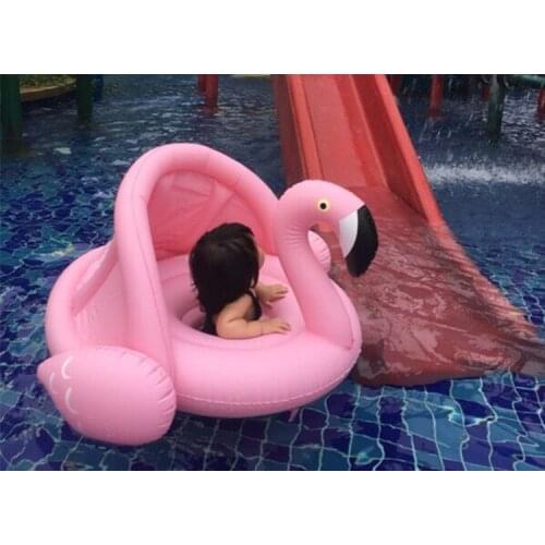 2021 Summer Inflatable Flamingo Swan Pool Float Baby Swim Ring Water Hammock Swimming Ring