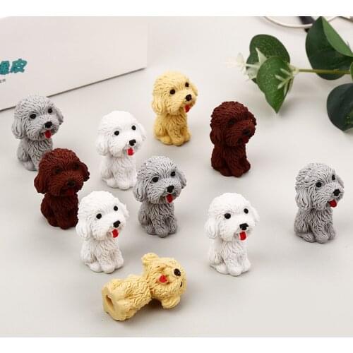 Animal Modeling Cute Dog Eraser Student Stationery Kids School Supplies Cute Things for Teen Girls FANTASTIC Rubber