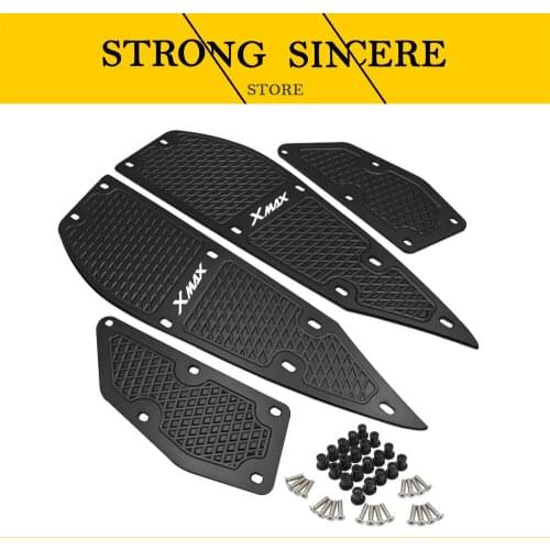 X MAX Motorcycle Modified parts mats CNC footrest footpads Aluminum alloy pedal plate For Yamaha XMAX X-MAX 250 300 2017-2018