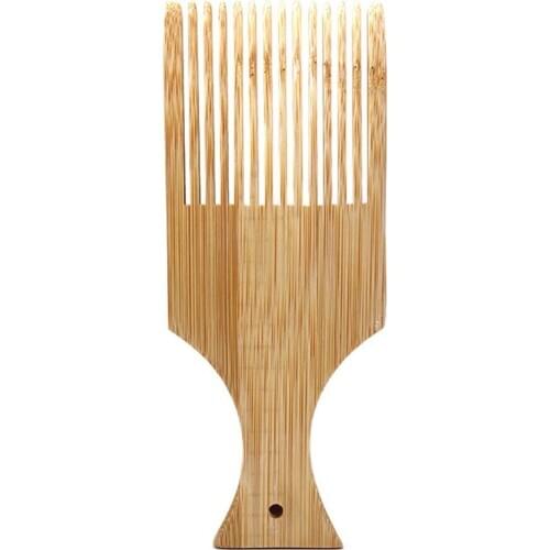 2021 New Anti-static Bamboo Hair Pick Comb Scalp Massage Wide Tooth Detangling Combs Afro
