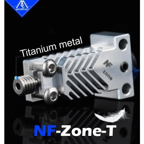 Mellow All Metal Titanium Heat Break NF Zone-T V6/CR10 PRO Heat Sink For E3d V6 Hotend Ender 3 Ender 5 PRO 3D Printer Parts