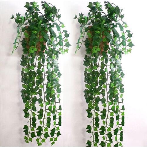 2015 New Arrival 2.5M 1pc Home Decor Fashion Decorative Flowers Artificial Ivy Leaf Garland Plants Vine Fake Foliage Flowers