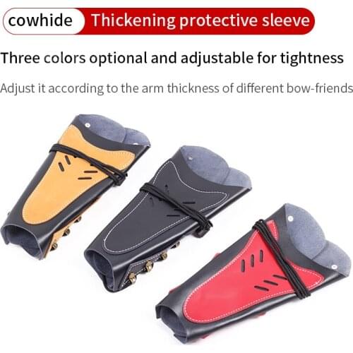 Adjustable Leather Arm Guard Protect Arms From Injury Shooting Practice Protective Gear For Hunting Archery Accessories