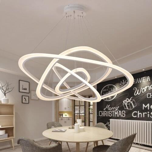 Modern LED Pendant Lights Rings Circle Ceiling mounted LED Pendant Lamp For Living room hanglamp Kitchen luminaria lustre