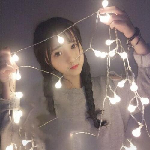 USB/Battery Power LED Ball Garland Lights Fairy String Waterproof Outdoor Lamp Christmas Holiday Wedding Party Lights Decoration