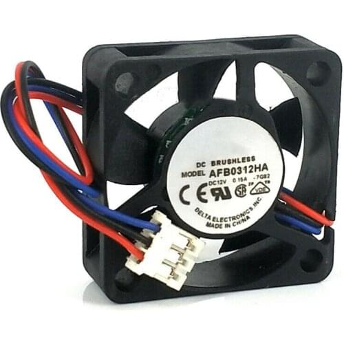 CPU Chassis Fan Replacement Double Ball Bearing AFB0312HA 12V 3 Pin Cooler Server Square Cooling Radiator Heat Sink For Laptop