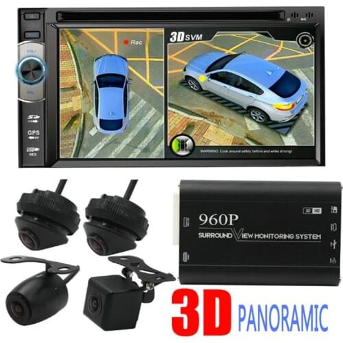 Car DVR Universal 360 Degree Bird View System 4 HD DVR Camera Panoramic Car Recording Parking Rear View Camera Side View Camera